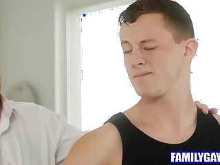 Big cock step daddy helping step lass relax